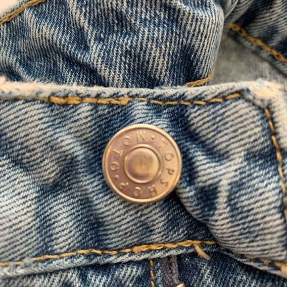 Topshop distressed women’s high rise boyfriend denim jeans (OG $ 100) size 26 - Picture 4 of 4